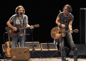 When life gets you down, just know that somewhere, out there in the world, Johnny Depp and Eddie Vedder are jammin' for your freedom.